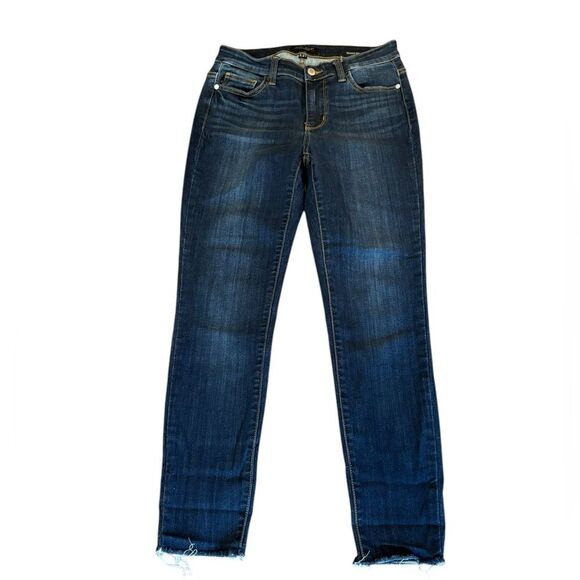 Judy Blue Mid Rise Cut Hem Skinny Jeans Womens Size 5 or 27 - Picture 4 of 11